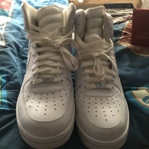 White High Top Air Force Ones